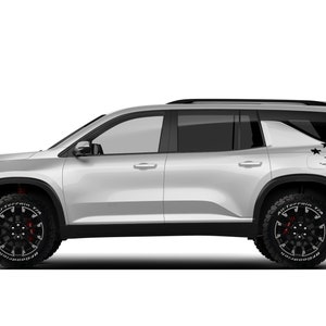 Naklejka na flagę USA Amerykańska Sportowa grafika kompatybilna z Chevrolet Traverse 2018 - 2023, 2024 - Obecnie