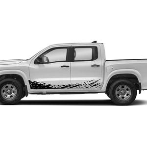 Lower Mud Splash Graphic Designs Decals Stickers Vinyl compatible with Nissan Frontier 2005 - Present
