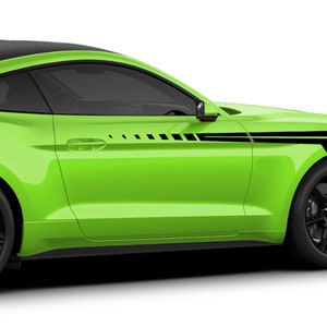 Set of Decal Compatible with Ford Mustang Sticker Vinyl Sport 2005 - Present Stripes 2x Wheel Fender