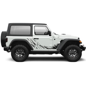 Sticker Decal Compatible with Jeep wrangler JL 2 doors 2018 2019 2020 2021 2022 Rubicon Off Road 4x4 Splash Vinyl Sport Decal 2 Doors