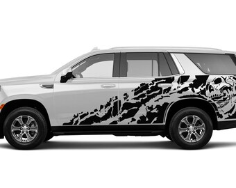 Vinylklistermärken till sidodörren, Nightmare Graphics, kompatibla med GMC Yukon
