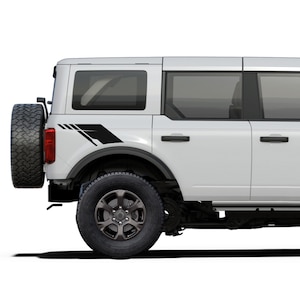 Sport Hatch Modern Stripes Sport Compatible with Ford Bronco 2020 2021 Decal Sticker Vinyl Skirt Side Fender