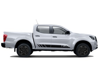 Mountains Stripe Graphics Decals Stickers Vinyl compatible with Nissan Navara