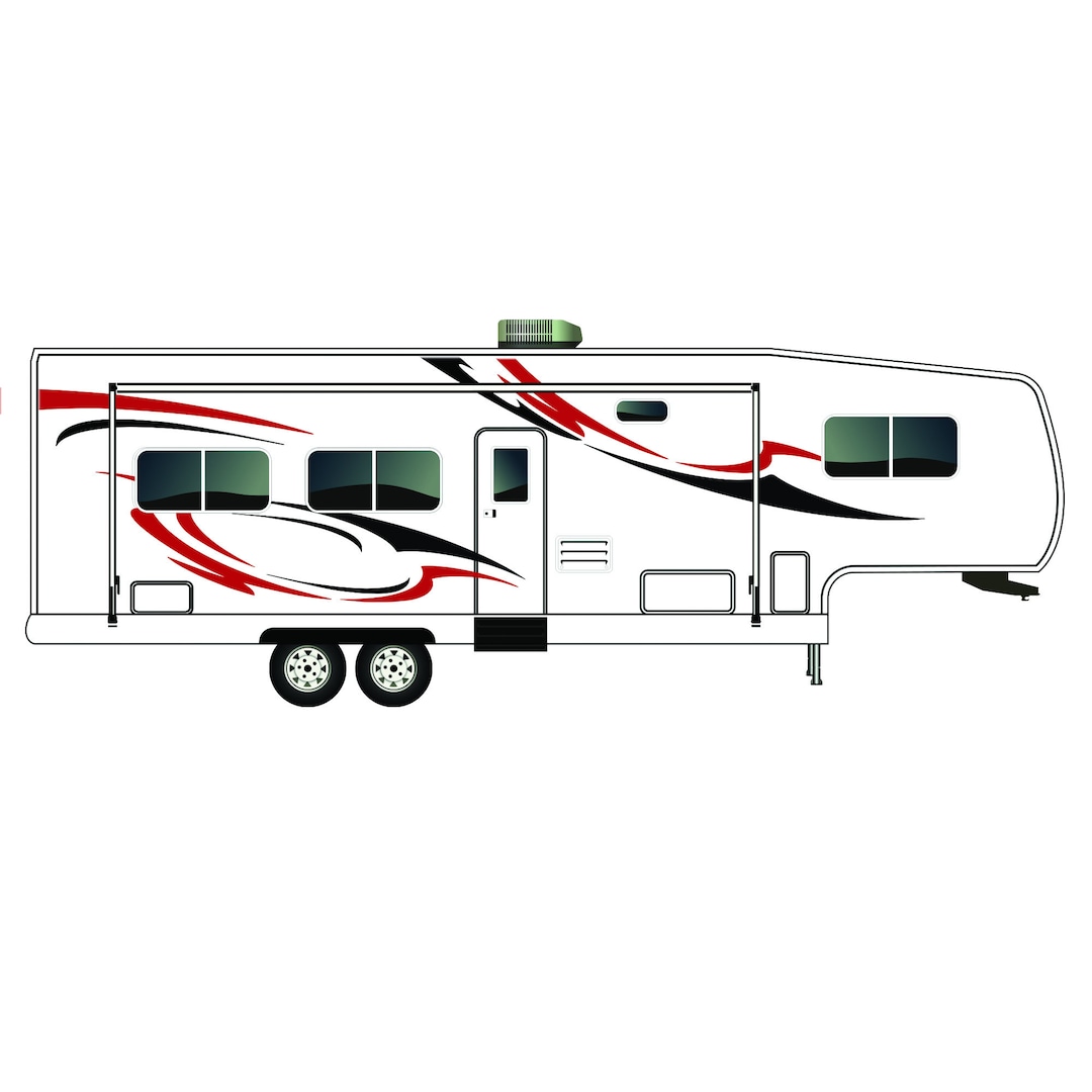 Arrow Graphics Decals Compatible With RV Class A Motor Home Camper ...