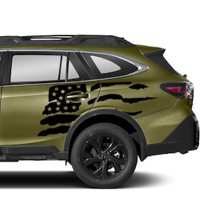 Side Decal Sticker US Flag Compatible with Subaru Outback Side Door Sport 2015 2016 2017 2018 2018 2019 2020 Tune Stripes American Vinyl