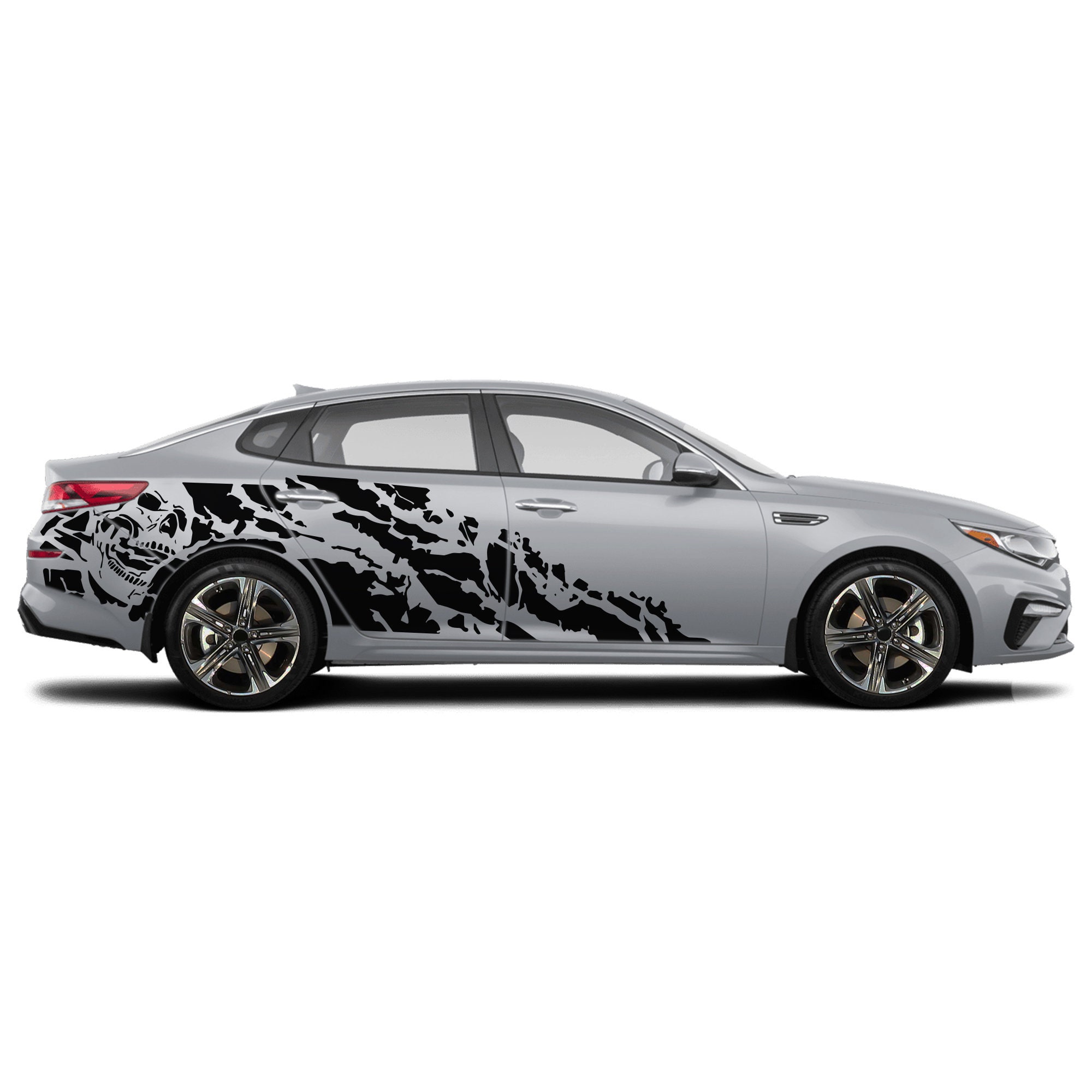 thumbnail interactive-video image 1 of Black Nylon Floor Mat Set For 2016-2020 Kia Optima Sedan - Carpet With Red Decal 1 of 6