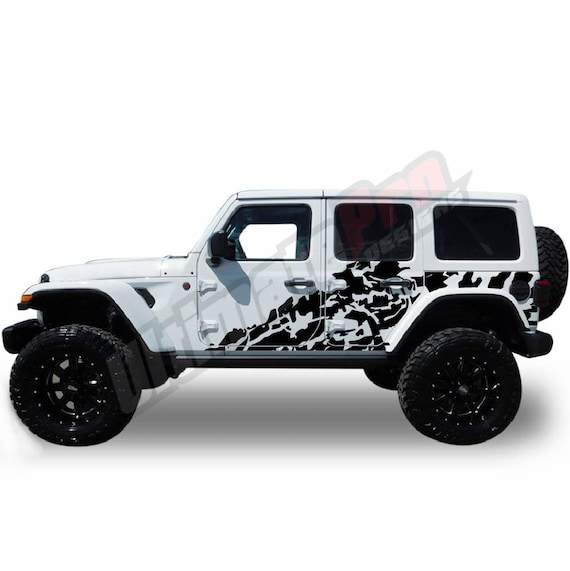 2x Sticker Wrap Splash Decal Vinyl Side Door Mud Splash - Etsy