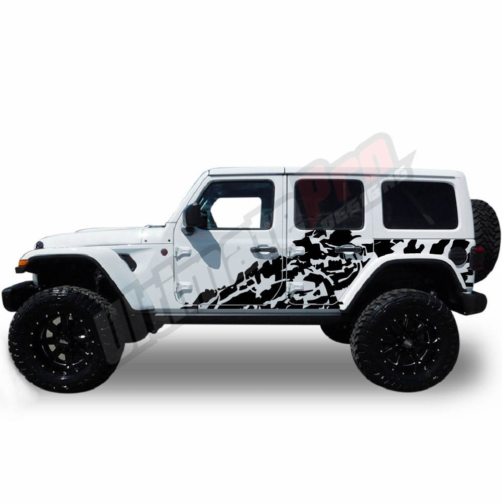 Buy 2x Sticker Wrap Splash Decal Vinyl Side Door Mud Splash