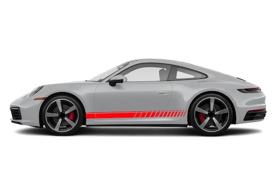 Side Sport Stripes Line Edge Graphic Design Decals Stickers Vinyl 
