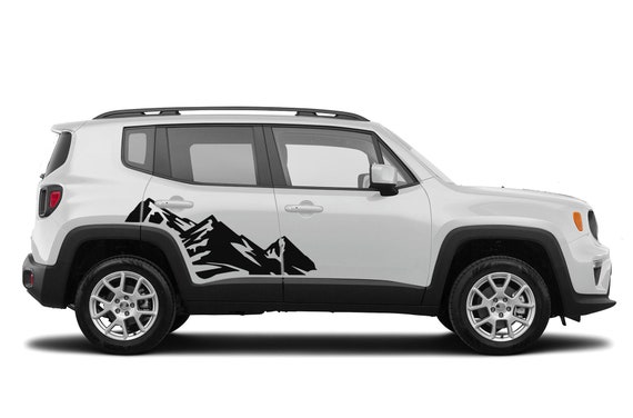 Calcomanías De Vinilo Con Gráficos Para El Centro Del Capó Del Jeep Renegade (rayas Para Auto, 3 M, Años 2015-2023) - México
