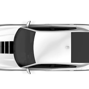 Hood sport stripes decals sticker’s graphic designs compatible with Dodge Charger RT 2015