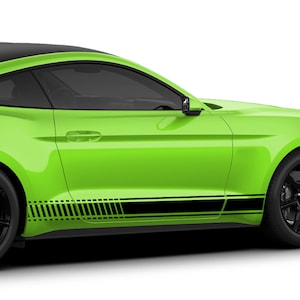 Side Door Compatible with Ford Mustang Sport 2005 - Present Tune Stripes Sport Stripe Decal Sticker