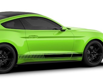 Side Door Compatible with Ford Mustang Sport 2015 2016 2017 2018 2018 2019 2020 Tune Stripes Sport Stripe Decal Sticker