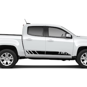 Adesivo in vinile con grafica Mountain Stripes compatibile con Chevrolet Colorado 2004 - Presente