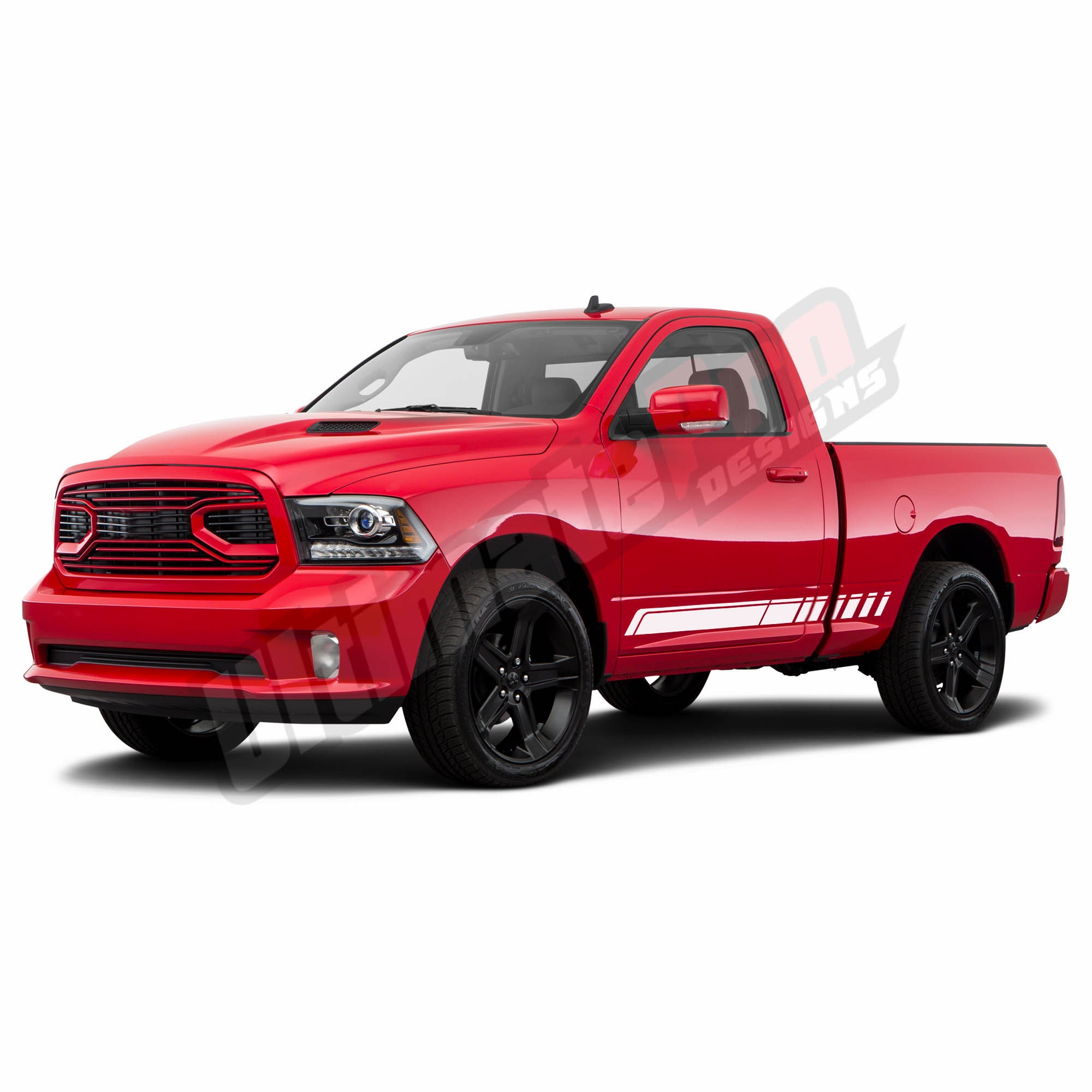 Dodge Racing Stickers Racing Side Stripes Sport Decal Sticker Compatible With Dodge Ram 1500 ...