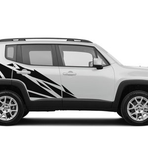 Side Pattern Shapes Decals Stickers Graphics Vinyl compatible with Jeep Renegade