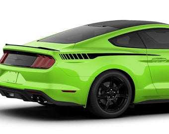 2 calcomanías de vinilo para guardabarros trasero compatibles con Ford Mustang, borde de faldón deportivo (2005 - actualidad)