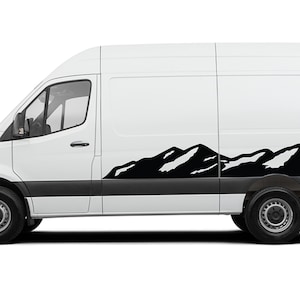 Mountains graphics stickers decals vinyl compatible with Mercedes Sprinter Van