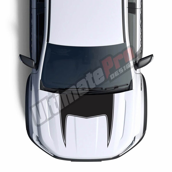 Bordure sport rayures de capot compatible avec Ford Ranger Crew Cap 2019-2023 rétroviseur garde-boue autocollant rayures 4x4 Raptor Racing avant