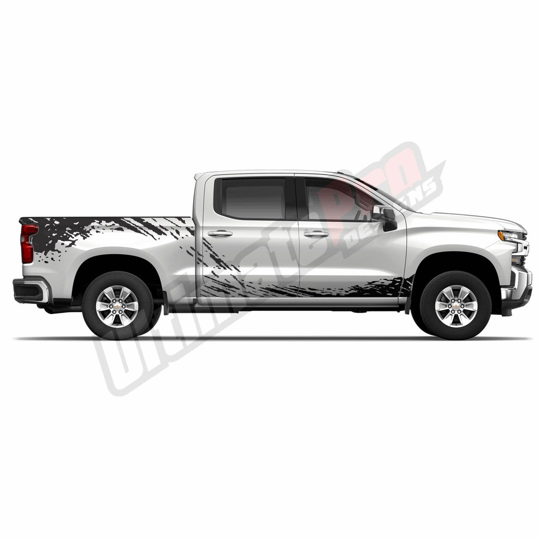 Set Splash Vinyl Decal Sticker Compatible With Chevrolet Silverado 2019 ...