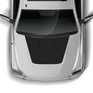 Topographic Hood Graphics Decal Sticker Compatible with Toyota Tundra 2014 - 2021
