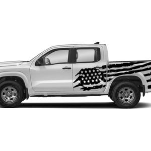 US flag Graphic Designs Decals Stickers Vinyl compatible with Nissan Frontier 2005 - Present