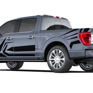 Spears Sport Decal Racing Sticker Compatible with Ford F150 Super crew Cab Sport Decal Vinyl Stripes off road Shape 2009 - Present