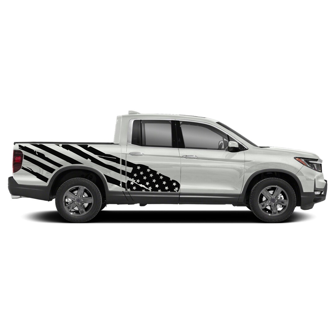 サイドデカール米国旗ステッカーアメリカンホンダリッジライン2021 