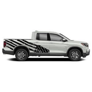 Adesivo laterale con bandiera degli Stati Uniti compatibile con Honda Ridgeline 2021 2022 fuoristrada in vinile