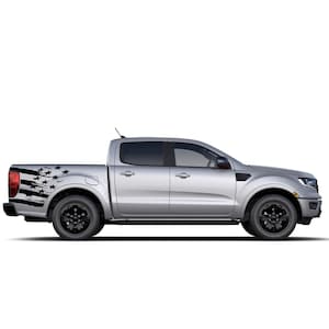 Naklejka z motywem graficznym flagi USA kompatybilna z Ford Ranger 4x4 Crew Cap 2019 - 2023