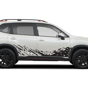 Door Lower Mud Splash Graphics Decals Stickers Vinyl compatible with Subaru Forester