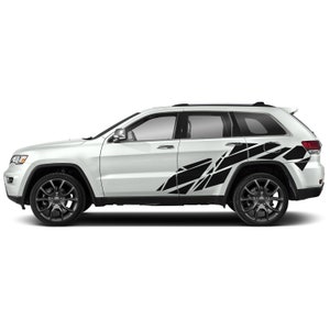 Set Of Vinyl Wrap Compatible with Jeep Grand Cherokee 2011 - 2021 Decal Sticker Sports Vinyl Geometric Pattern wk2