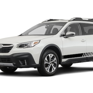 Pair Of Decals Compatible with Subaru Outback Sport 2015 2016 2017 2018 2018 2019 2020 Stripe double Tune Side doors suv