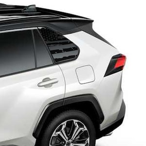 Sport Sticker Rear Window Decal Vinyl Compatible with Toyota Rav4 2019 2020 SUV Hybrid us Flag American Vinyl