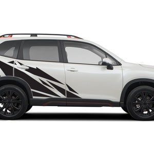 Side Pattern Shapes Graphics Decals Stickers Vinyl compatible with Subaru Forester