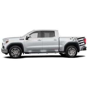 Side Bed American Decal Sticker Sport Compatible with GMC Sierra 1500 Crew cab 2019 2020 2021 4x4 off Road Vinyl