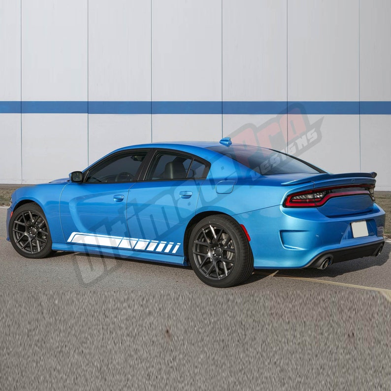 Racing Vinyl Sticker Stripes Compatible With Dodge Charger Sport 2015 ...