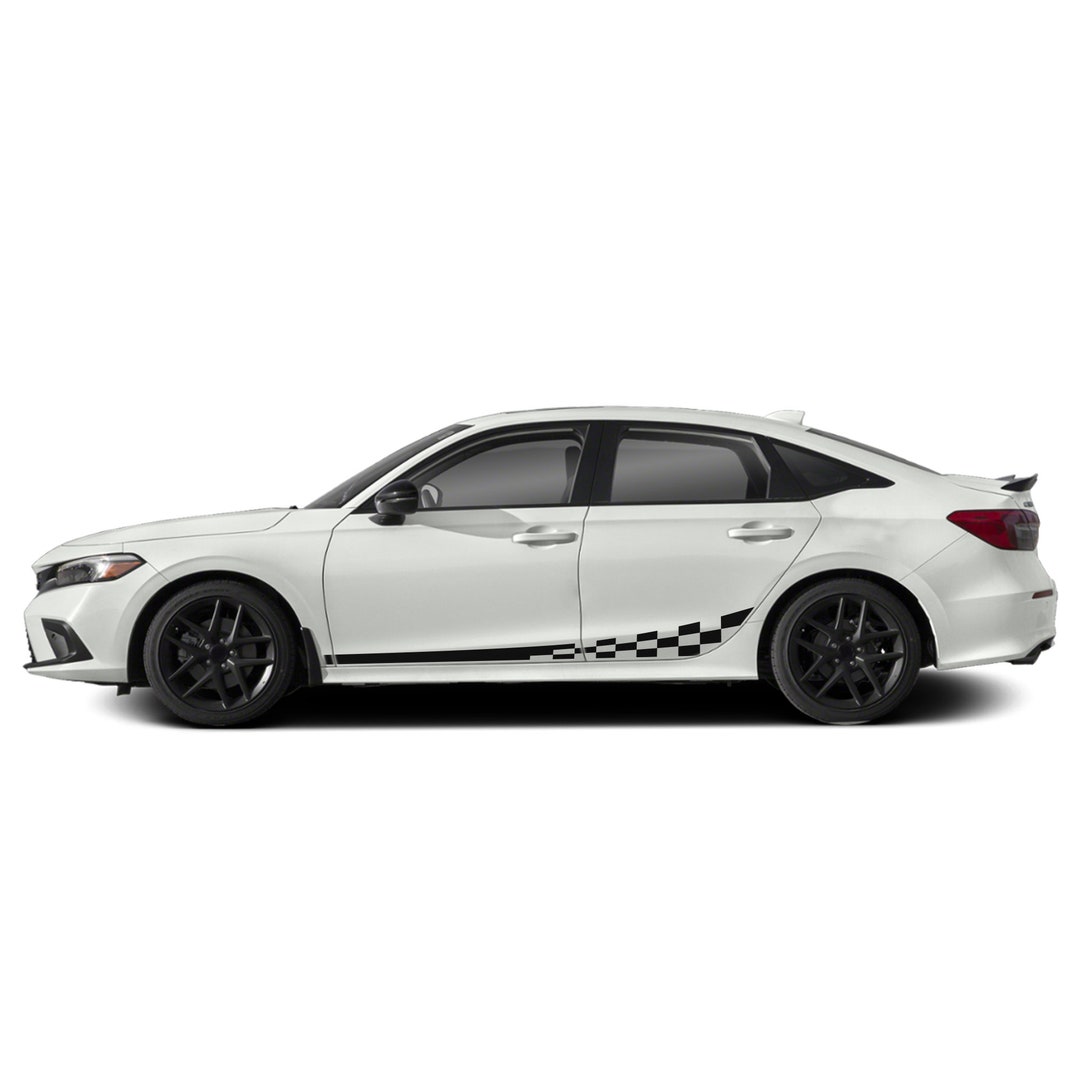Finish Racing Sticker Finishing Flag Stripe Graphics Decals Stickers Vinyl Compatible With ...