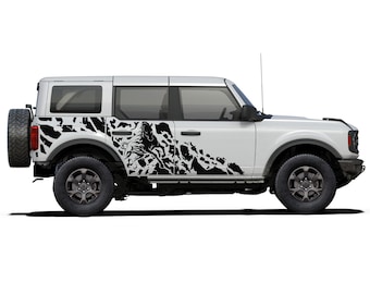 Nightmare Horse Sticker Compatible with Ford Bronco Horse SUV 2021 Modern Off Road Side Doors Sport Splash Decal Vinyl