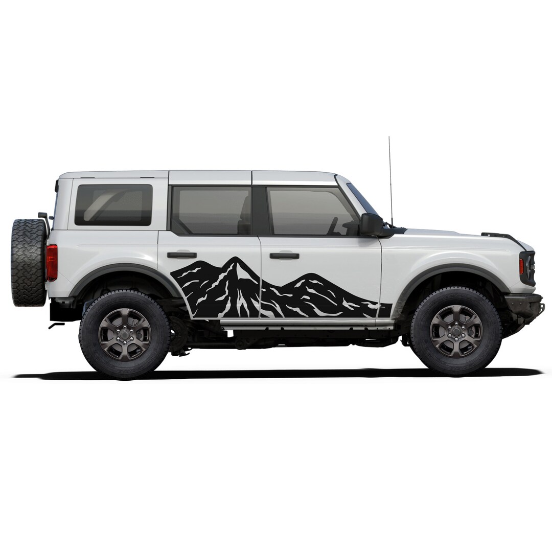 Sport Mountains Decal Sticker Compatible With Ford Bronco SUV 2020