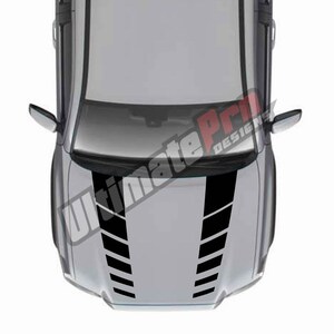 Streifen Aufkleber Aufkleber kompatibel für Toyota Tacoma 2016 - 2023 Crew Cab vorne Vinyl 2017 2018 2019 2020 Scoop Hood Vent