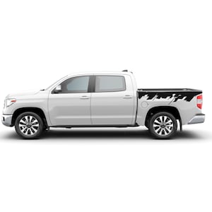 Decal sticker Compatible with Toyota Tundra Crewmax 2014 - 2021 Door Edge Sport Fender Decal Sticker 4x4 SR5 Racing Bed Vinyl