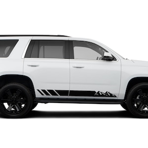 Pegatinas gráficas de rayas de montaña calcomanías compatibles con Chevrolet Tahoe 2015 - 2020
