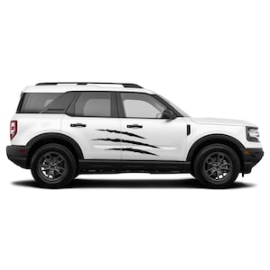 Side door scratches graphics decals compatible with Ford Bronco Sport 2020 2021 2022