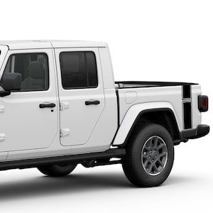 Bed Stripes Sticker Sport Decal Vinyl Compatible with Jeep Gladiator JT 2019 2020 Rubicon Overland Modern Off Road 4x4