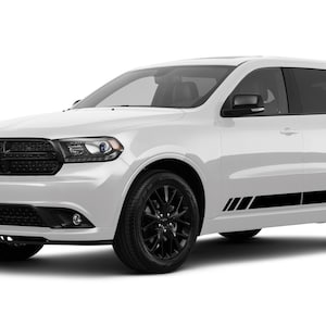 Pair Of Side Doors Sport Stripes Compatible with Dodge Durango 2015 2016 2017 2018 2019 2020 2021 Sticker Vinyl Stripes Skirt Fender