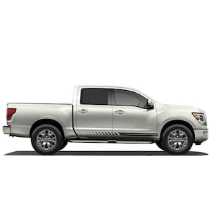 Side Double Stripes Graphics Decals Stickers Vinyl compatible with Nissan Titan