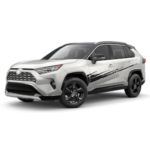 Calcomanía deportiva vinilo calcomanía compatible con Toyota Rav4 2019 2020 SUV híbrido Splash Side Fender pegatina