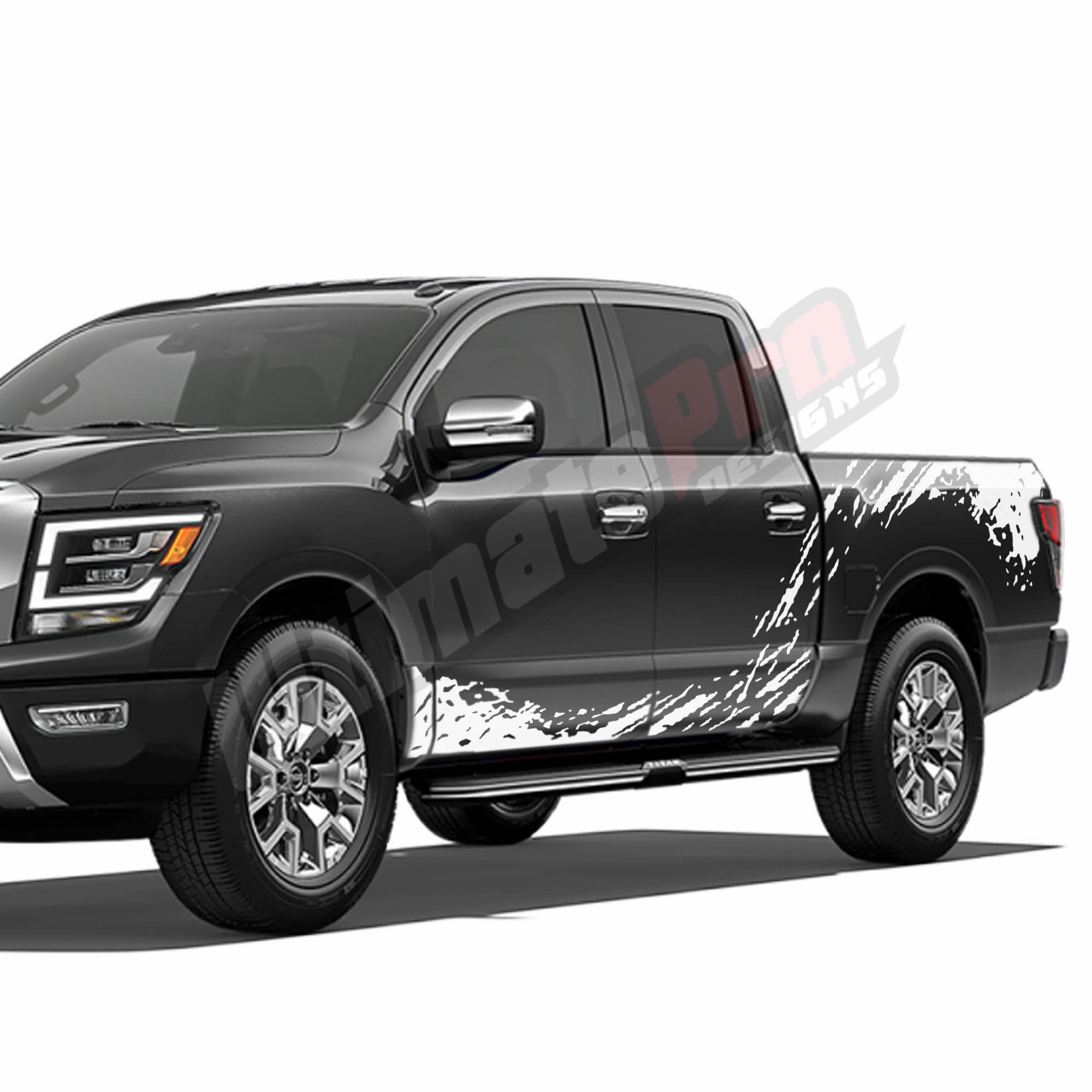 Titan Racing Sticker Set Splash Vinyl Decal Sticker Compatible With Nissan Titan 2018 2019 ...