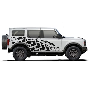 スポーツサイドタイヤトラックスタンプデカールステッカーグラフィックデザインフォードブロンコ対応